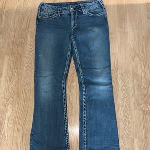 Women Silver Jeans